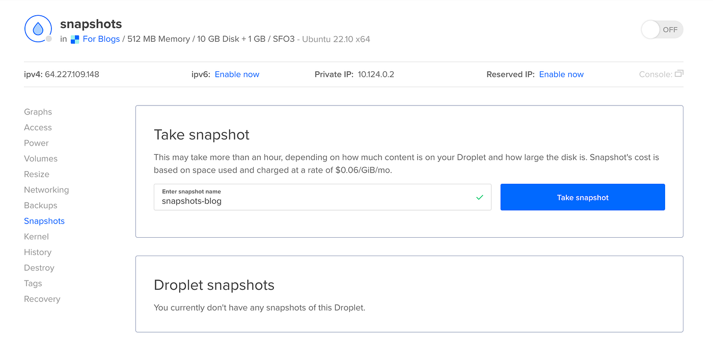 Take a Snapshot